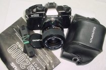 Olympus OM2000 SPOT METERING 35mm Film SLR Manual Camera + 35-70mm S Zuiko Lens