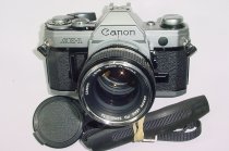 Canon AE-1 35mm Film Manual SLR Camera with Canon 50mm F/1.4 FD Lens