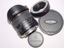 FALCON 8mm F/3.5 FISH-EYE CS Lens for Olympus 4/3 with Micro 4/3 Mount Adapter