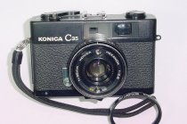KONICA C35 35mm Film Rangefinder Camera w/ HEXANON 38mm F/2.8 Lens - Black