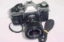 Canon AE-1 Program 35mm Film SLR Camera with Canon 35-70mm f/3.5-4.5 FD Zoom Lens