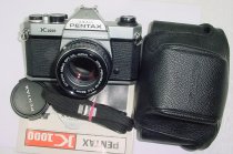 Pentax K1000 35mm Film SLR Manual Camera + Pentax-M 50mm F/1.4 SMC Lens