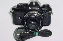 Nikon EM 35mm Film SLR Manual Camera with Nikon 50mm F1.8 Series E Pancake Lens