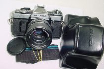 FUJICA AX-5 35mm Film SLR Manual Camera with FUJI 55/1.6 MD EBC X-FUJINON Lens