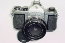 Pentax S1a ASAHI 35mm SLR Film Manual Camera with Carl Zeiss Jena 50/2.8 Tessar DDR Lens