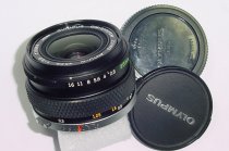 Olympus 35mm F/2.8 ZUIKO AUTO-W WIDE ANGLE Manual Focus OM-System Lens