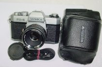 YASHICA FX-2 35mm Film SLR Manual Camera with Yashica 50mm F/1.9 DSB Lens