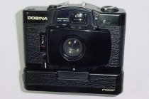 COSINA CX-2 35mm Film Manual Camera 35/2.8 Lens with Motor Drive