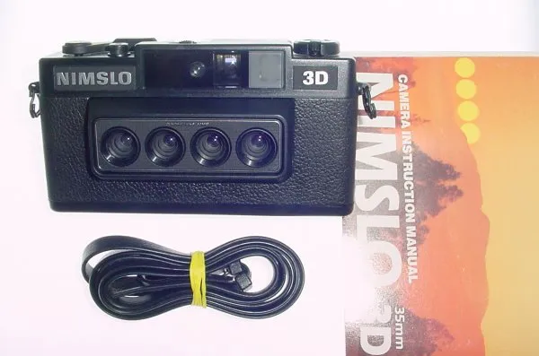 NIMSLO 3D Stereo 35mm Film Camera with QUADRA 30mm Twin Lens -