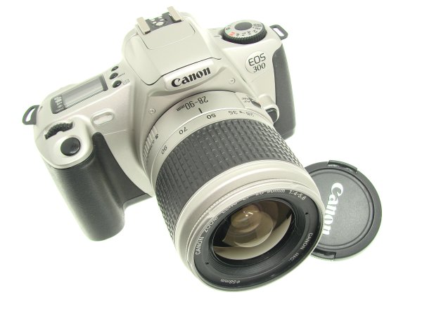 Canon EOS 300 35mm Film SLR Camera + Canon EF 28-90mm F/4-5.6 Zoom Lens