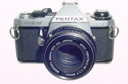 Pentax ME Super 35mm Film Manual SLR Camera with Pentax-M 50mm f/1.7 smc Lens