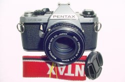 Pentax ME Super 35mm Film Manual SLR Camera with Pentax-M 50mm f/1.7 smc Lens