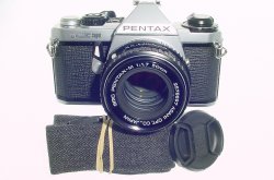 Pentax ME Super 35mm Film Manual SLR Camera with Pentax-M 50mm f/1.7 smc Lens