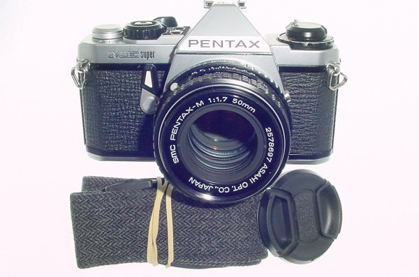 Pentax ME Super 35mm Film Manual SLR Camera with Pentax-M 50mm f/1.7 smc Lens