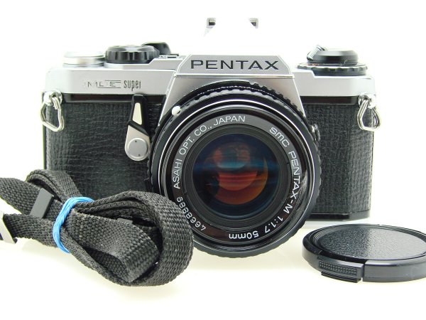 Pentax ME Super 35mm Film Manual SLR Camera with Pentax-M 50mm f/1.7 smc Lens