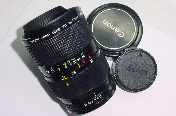 Canon 28-50mm f/3.5 FD Macro Manual Focus Zoom Lens
