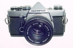 Olympus OM-1 35mm Film SLR Manual Camera with Olympus 50mm f/1.8 Zuiko Lens
