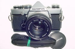 Olympus OM-1 35mm Film SLR Manual Camera with Olympus 50mm f/1.8 Zuiko Lens