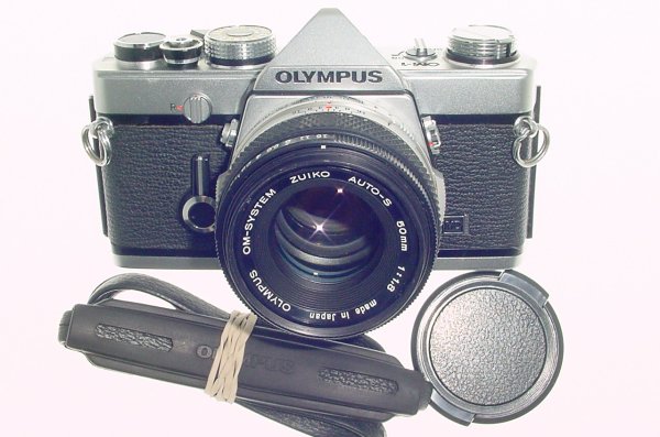 Olympus OM-1 35mm Film SLR Manual Camera with Olympus 50mm f/1.8 Zuiko Lens