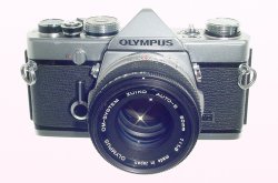 Olympus OM-1 35mm Film SLR Manual Camera with Olympus 50mm f/1.8 Zuiko Lens