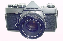 Olympus OM-1 35mm Film SLR Manual Camera with Olympus 50mm f/1.8 Zuiko Lens