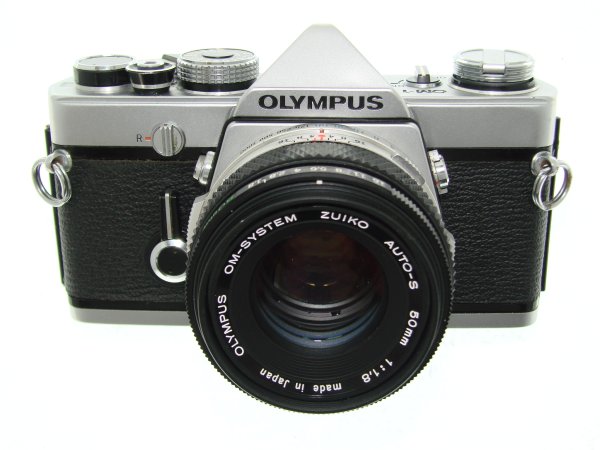 Olympus OM-1 35mm Film SLR Manual Camera with Olympus 50mm f/1.8 Zuiko Lens