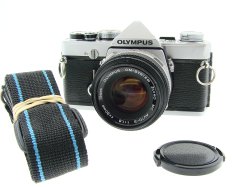Olympus OM-1 35mm Film SLR Manual Camera with Olympus 50mm f/1.8 Zuiko Lens