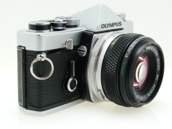 Olympus OM-1 35mm Film SLR Manual Camera with Olympus 50mm f/1.8 Zuiko Lens