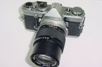 Olympus OM-1 35mm Film SLR Manual Camera with Olympus 135mm f/3.5 Zuiko Lens