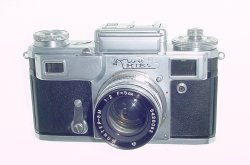 Kiev 4A 35mm Film Rangefinder Manual Camera with Jupiter-8M 50mm f/2 Lens