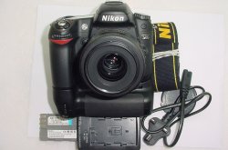 Nikon D80 10.2MP DSLR Camera + Nikon 35/1.8G AF-S NIKKOR DX Lens + MB-D80