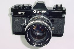 Canon FT QL 35mm Film SLR Manual Camera with Canon 50/1.4 FL II Lens in Black