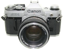 Canon AE-1 35mm SLR Film Manual Camera with Canon 50mm F/1.4 FD Lens