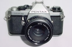 Pentax ME Super 35mm Film Manual SLR Camera with Pentax-M 50mm f/2 smc Lens