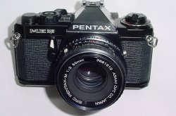 Pentax ME Super 35mm Film Manual SLR Camera with Pentax-M 50mm f/2 smc Lens