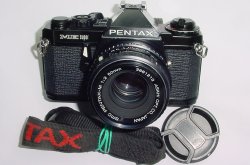 Pentax ME Super 35mm Film Manual SLR Camera with Pentax-M 50mm f/2 smc Lens
