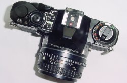 Pentax ME Super 35mm Film Manual SLR Camera with Pentax-M 50mm f/2 smc Lens