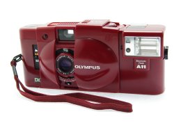 Olympus XA 3 DX 35mm Film Camera with Zuiko 35mm F/3.5 Lens + A11 Flash in Red