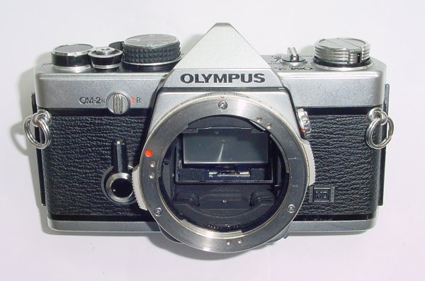 Olympus OM-2N MD 35mm Film SLR Manual Camera + Olympus 50/1.8 Zuiko Lens - Black