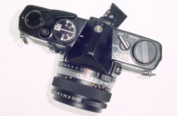 Olympus OM-2N MD 35mm Film SLR Manual Camera + Olympus 50/1.8 Zuiko Lens - Black