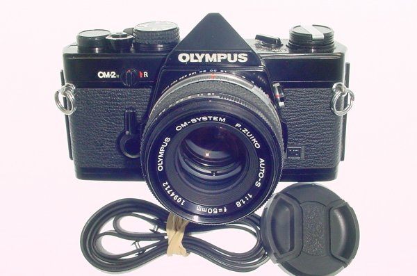 Olympus OM-2N MD 35mm Film SLR Manual Camera with 50mm f/1.8 Zuiko Lens