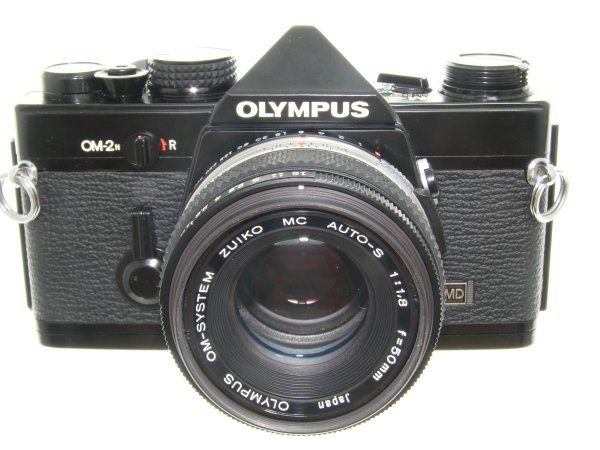 Olympus OM-2N MD 35mm Film SLR Manual Camera with 50mm f/1.8 Zuiko Lens