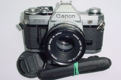 Canon AT-1 35mm SLR Film Manual Camera with Canon 50mm F/1.8 FD S.C. Lens