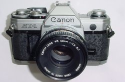 Canon AT-1 35mm SLR Film Manual Camera with Canon 50mm F/1.8 FD S.C. Lens