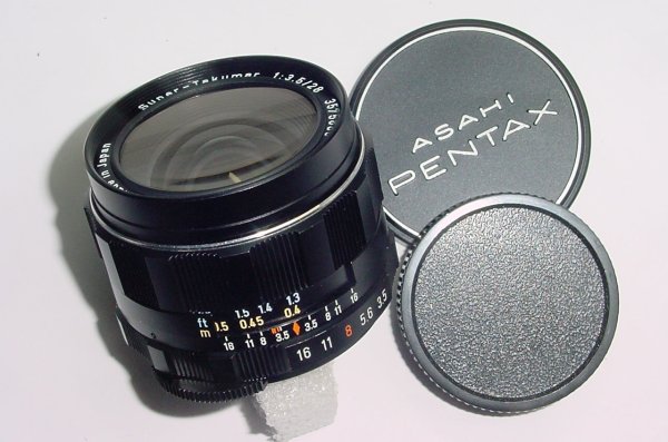 Pentax Super-Takumar 28mm F/3.5 M42 Screw Mount Wide Angle Manual Focus Lens