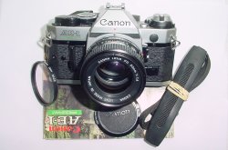 Canon AE-1 Program 35mm SLR Film Manual Camera with Canon 50mm F/1.4 FD Lens
