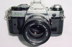 Canon AE-1 Program 35mm SLR Film Manual Camera with Canon 50mm F/1.4 FD Lens