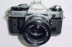 Canon AE-1 Program 35mm SLR Film Manual Camera with Canon 50mm F/1.4 FD Lens