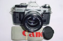 Canon AE-1 Program 35mm SLR Film Manual Camera with Canon 50mm F/1.4 FD Lens