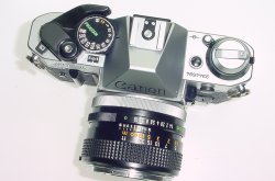 Canon AE-1 Program 35mm SLR Film Manual Camera with Canon 50mm F/1.4 FD Lens